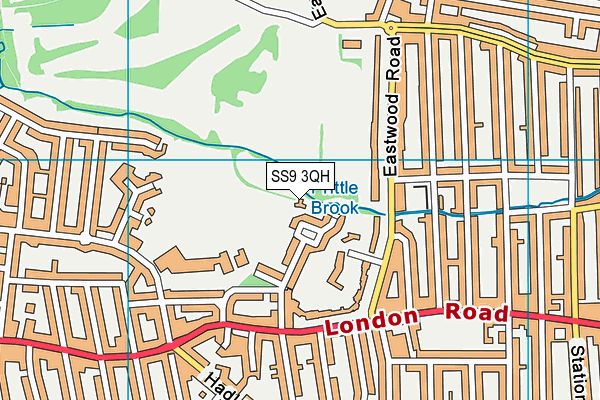 SS9 3QH map - OS VectorMap District (Ordnance Survey)