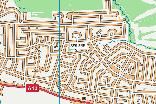 SS9 3RE map - OS VectorMap District (Ordnance Survey) SS9 3RE map - OS VectorMap District (Ordnance Survey)
