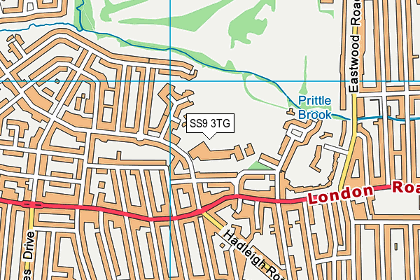 SS9 3TG map - OS VectorMap District (Ordnance Survey) SS9 3TG map - OS VectorMap District (Ordnance Survey)