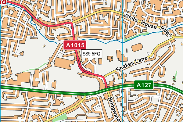 SS9 5FQ map - OS VectorMap District (Ordnance Survey) SS9 5FQ map - OS VectorMap District (Ordnance Survey)