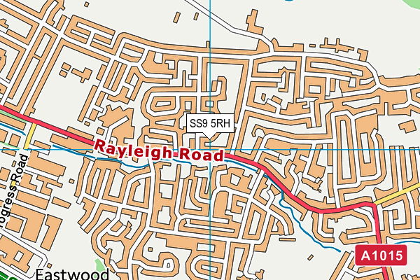 SS9 5RH map - OS VectorMap District (Ordnance Survey) SS9 5RH map - OS VectorMap District (Ordnance Survey)