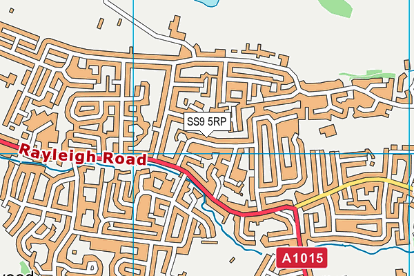 SS9 5RP map - OS VectorMap District (Ordnance Survey) SS9 5RP map - OS VectorMap District (Ordnance Survey)