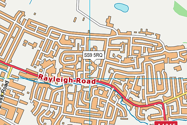 SS9 5RQ map - OS VectorMap District (Ordnance Survey) SS9 5RQ map - OS VectorMap District (Ordnance Survey)