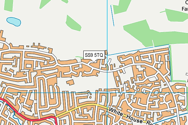 SS9 5TQ map - OS VectorMap District (Ordnance Survey) SS9 5TQ map - OS VectorMap District (Ordnance Survey)