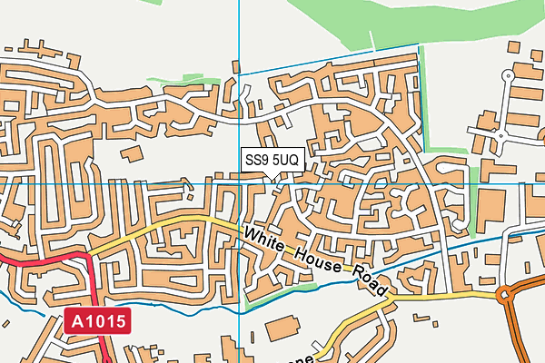 SS9 5UQ map - OS VectorMap District (Ordnance Survey) SS9 5UQ map - OS VectorMap District (Ordnance Survey)