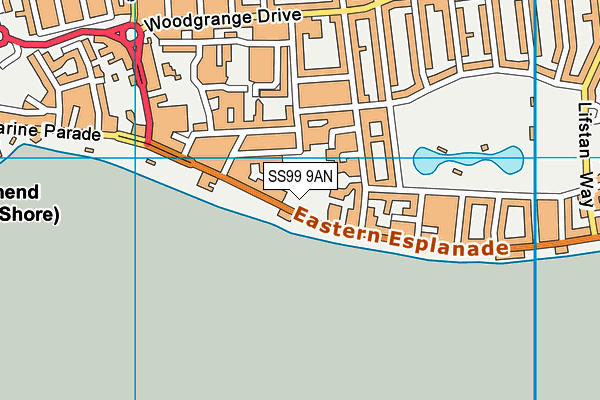 SS99 9AN map - OS VectorMap District (Ordnance Survey) SS99 9AN map - OS VectorMap District (Ordnance Survey)
