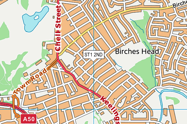 ST1 2ND map - OS VectorMap District (Ordnance Survey) ST1 2ND map - OS VectorMap District (Ordnance Survey)