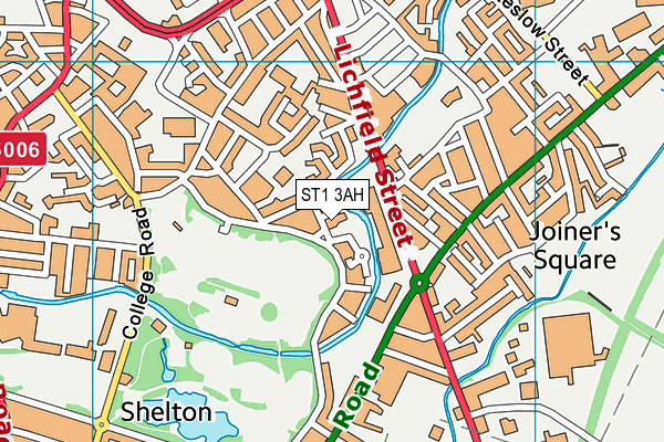 ST1 3AH map - OS VectorMap District (Ordnance Survey) ST1 3AH map - OS VectorMap District (Ordnance Survey)