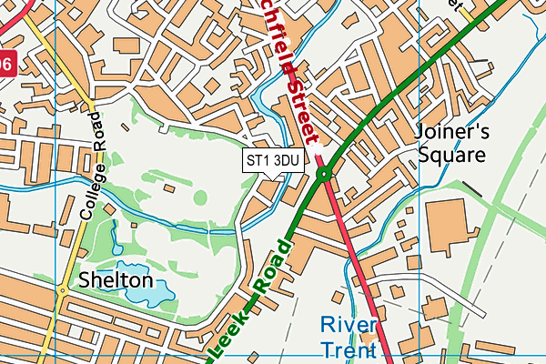 ST1 3DU map - OS VectorMap District (Ordnance Survey) ST1 3DU map - OS VectorMap District (Ordnance Survey)