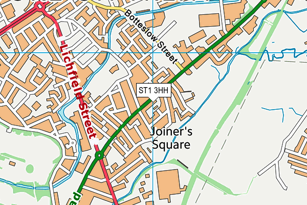 ST1 3HH map - OS VectorMap District (Ordnance Survey) ST1 3HH map - OS VectorMap District (Ordnance Survey)