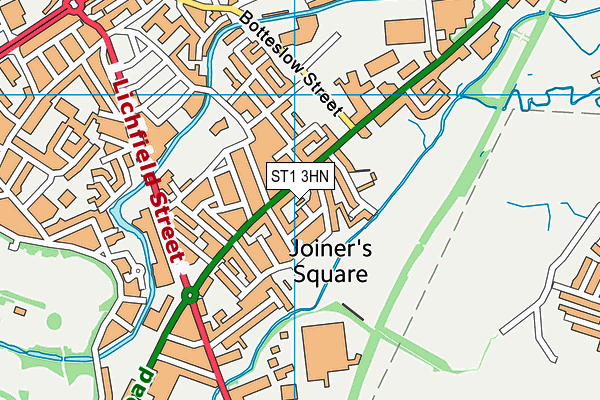 ST1 3HN map - OS VectorMap District (Ordnance Survey) ST1 3HN map - OS VectorMap District (Ordnance Survey)