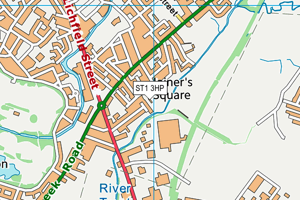 ST1 3HP map - OS VectorMap District (Ordnance Survey) ST1 3HP map - OS VectorMap District (Ordnance Survey)