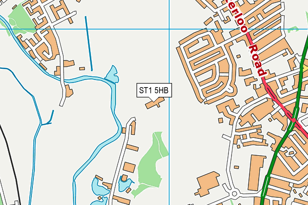 ST1 5HB map - OS VectorMap District (Ordnance Survey) ST1 5HB map - OS VectorMap District (Ordnance Survey)