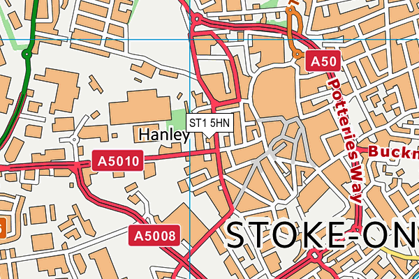 ST1 5HN map - OS VectorMap District (Ordnance Survey) ST1 5HN map - OS VectorMap District (Ordnance Survey)