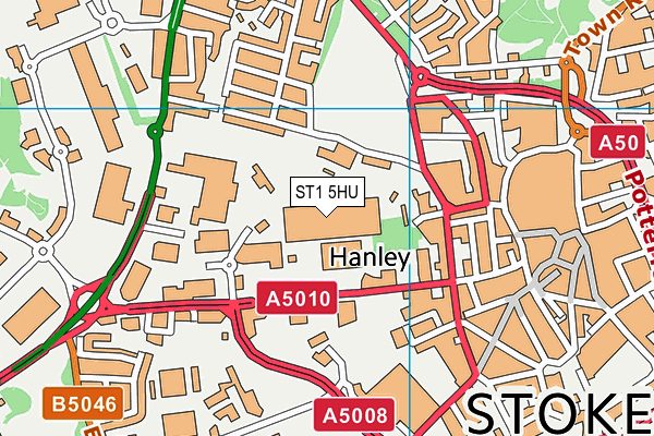 ST1 5HU map - OS VectorMap District (Ordnance Survey) ST1 5HU map - OS VectorMap District (Ordnance Survey)