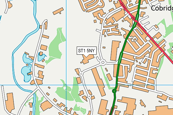 ST1 5NY map - OS VectorMap District (Ordnance Survey) ST1 5NY map - OS VectorMap District (Ordnance Survey)