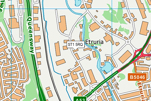 ST1 5RQ map - OS VectorMap District (Ordnance Survey) ST1 5RQ map - OS VectorMap District (Ordnance Survey)