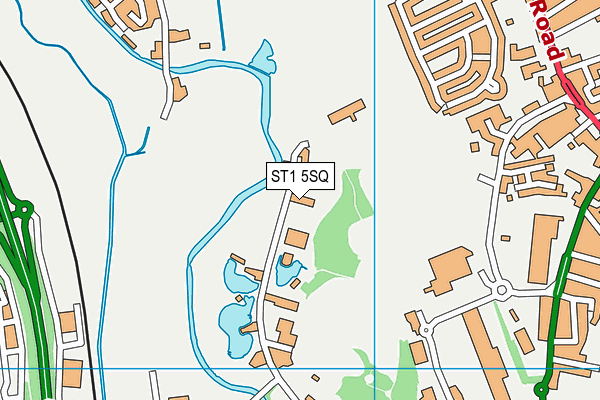 ST1 5SQ map - OS VectorMap District (Ordnance Survey) ST1 5SQ map - OS VectorMap District (Ordnance Survey)