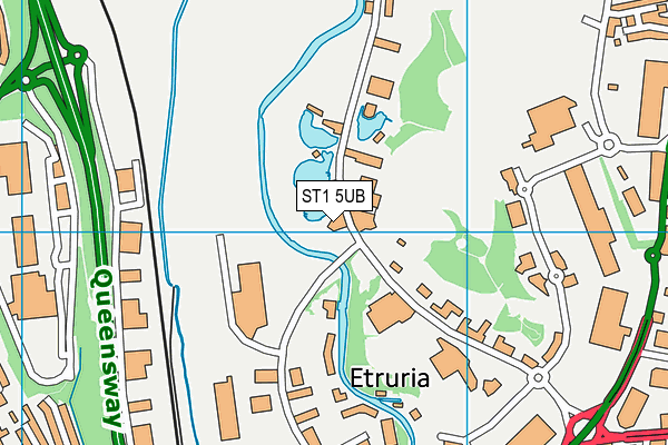 ST1 5UB map - OS VectorMap District (Ordnance Survey) ST1 5UB map - OS VectorMap District (Ordnance Survey)
