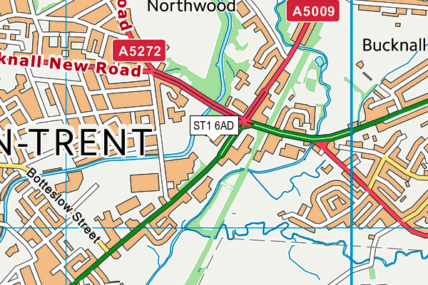 ST1 6AD map - OS VectorMap District (Ordnance Survey) ST1 6AD map - OS VectorMap District (Ordnance Survey)
