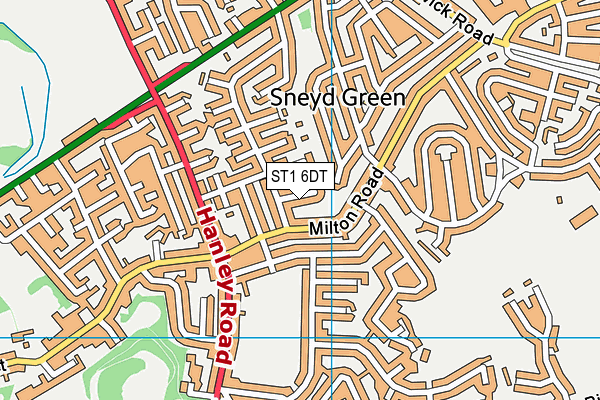 ST1 6DT map - OS VectorMap District (Ordnance Survey) ST1 6DT map - OS VectorMap District (Ordnance Survey)