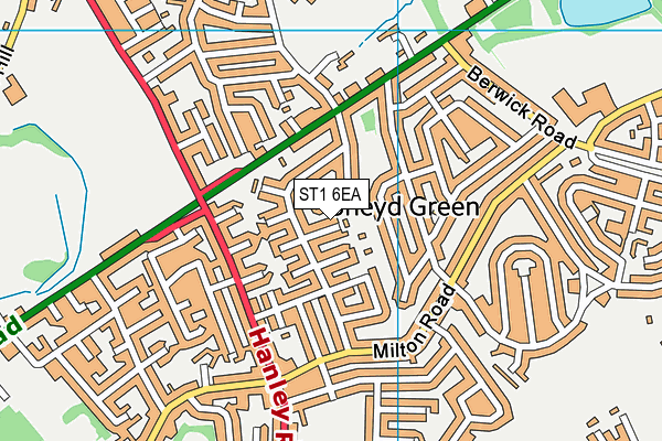 ST1 6EA map - OS VectorMap District (Ordnance Survey) ST1 6EA map - OS VectorMap District (Ordnance Survey)