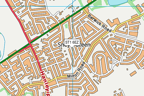 ST1 6EZ map - OS VectorMap District (Ordnance Survey) ST1 6EZ map - OS VectorMap District (Ordnance Survey)