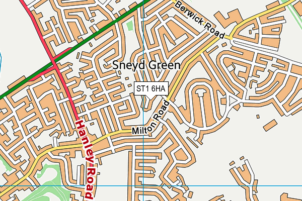 ST1 6HA map - OS VectorMap District (Ordnance Survey) ST1 6HA map - OS VectorMap District (Ordnance Survey)