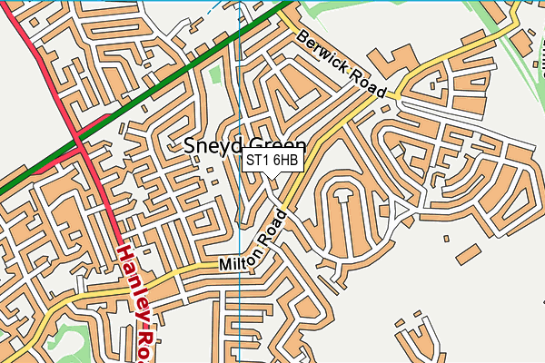 ST1 6HB map - OS VectorMap District (Ordnance Survey) ST1 6HB map - OS VectorMap District (Ordnance Survey)
