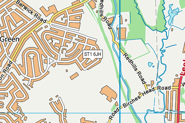 ST1 6JH map - OS VectorMap District (Ordnance Survey) ST1 6JH map - OS VectorMap District (Ordnance Survey)
