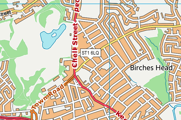 ST1 6LQ map - OS VectorMap District (Ordnance Survey) ST1 6LQ map - OS VectorMap District (Ordnance Survey)