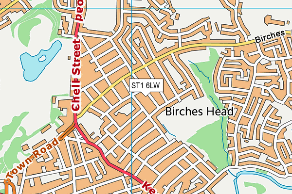 ST1 6LW map - OS VectorMap District (Ordnance Survey) ST1 6LW map - OS VectorMap District (Ordnance Survey)