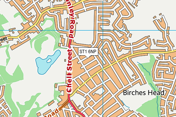 ST1 6NP map - OS VectorMap District (Ordnance Survey) ST1 6NP map - OS VectorMap District (Ordnance Survey)