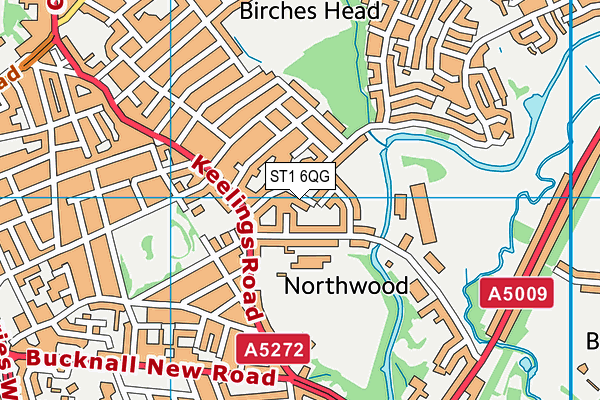 ST1 6QG map - OS VectorMap District (Ordnance Survey) ST1 6QG map - OS VectorMap District (Ordnance Survey)
