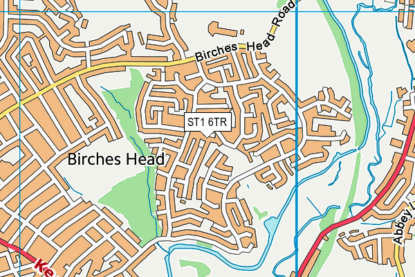 ST1 6TR map - OS VectorMap District (Ordnance Survey) ST1 6TR map - OS VectorMap District (Ordnance Survey)