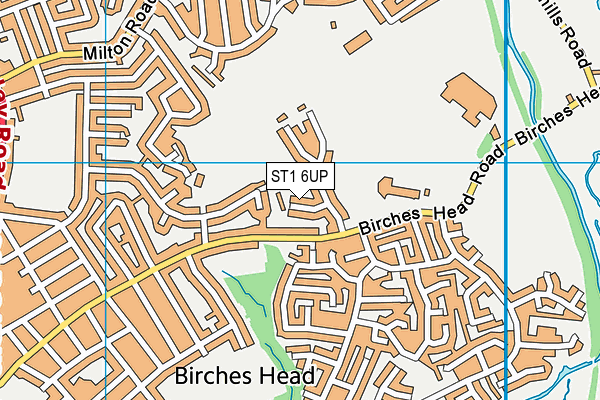 ST1 6UP map - OS VectorMap District (Ordnance Survey) ST1 6UP map - OS VectorMap District (Ordnance Survey)
