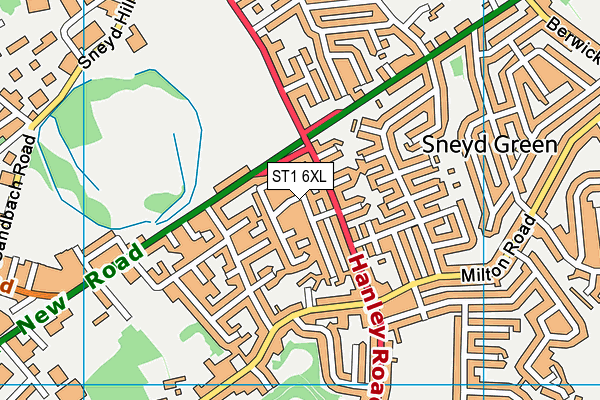 ST1 6XL map - OS VectorMap District (Ordnance Survey) ST1 6XL map - OS VectorMap District (Ordnance Survey)