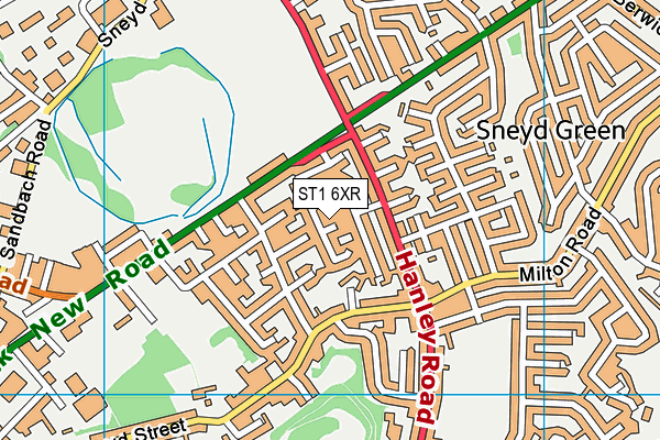 ST1 6XR map - OS VectorMap District (Ordnance Survey) ST1 6XR map - OS VectorMap District (Ordnance Survey)