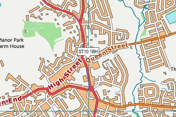 ST10 1BH map - OS VectorMap District (Ordnance Survey) ST10 1BH map - OS VectorMap District (Ordnance Survey)