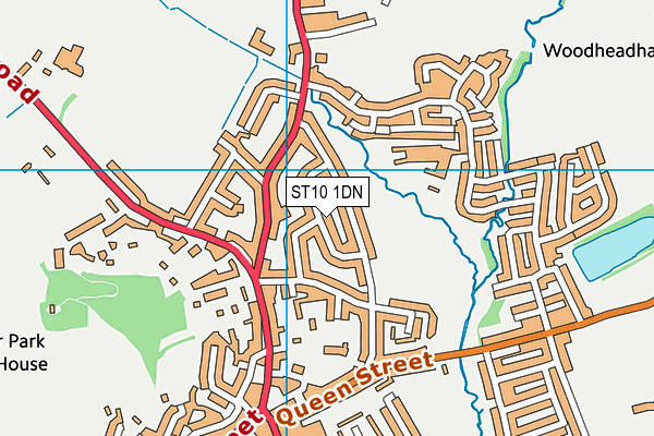 ST10 1DN map - OS VectorMap District (Ordnance Survey) ST10 1DN map - OS VectorMap District (Ordnance Survey)