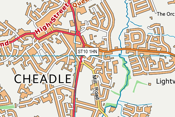 ST10 1HN map - OS VectorMap District (Ordnance Survey) ST10 1HN map - OS VectorMap District (Ordnance Survey)