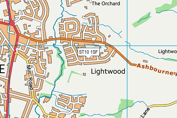 ST10 1SF map - OS VectorMap District (Ordnance Survey) ST10 1SF map - OS VectorMap District (Ordnance Survey)