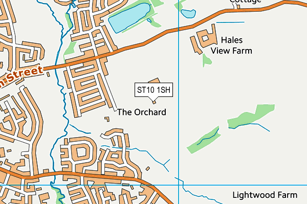 ST10 1SH map - OS VectorMap District (Ordnance Survey) ST10 1SH map - OS VectorMap District (Ordnance Survey)