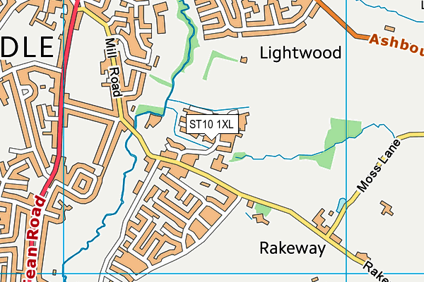 ST10 1XL map - OS VectorMap District (Ordnance Survey) ST10 1XL map - OS VectorMap District (Ordnance Survey)
