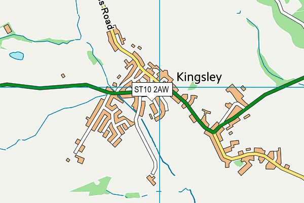ST10 2AW map - OS VectorMap District (Ordnance Survey) ST10 2AW map - OS VectorMap District (Ordnance Survey)