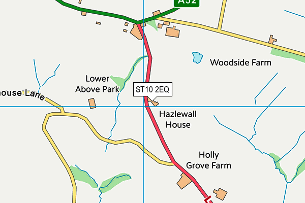 ST10 2EQ map - OS VectorMap District (Ordnance Survey)
