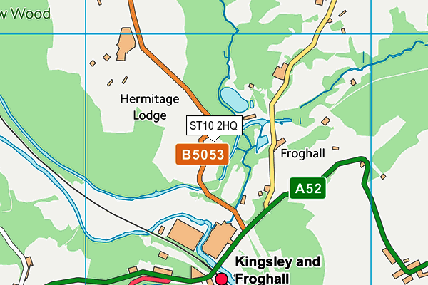 ST10 2HQ map - OS VectorMap District (Ordnance Survey) ST10 2HQ map - OS VectorMap District (Ordnance Survey)