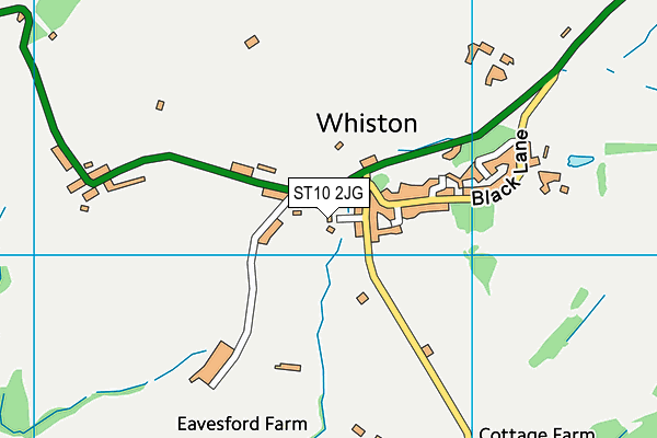 ST10 2JG map - OS VectorMap District (Ordnance Survey) ST10 2JG map - OS VectorMap District (Ordnance Survey)