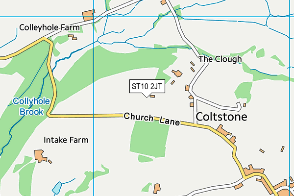 ST10 2JT map - OS VectorMap District (Ordnance Survey) ST10 2JT map - OS VectorMap District (Ordnance Survey)