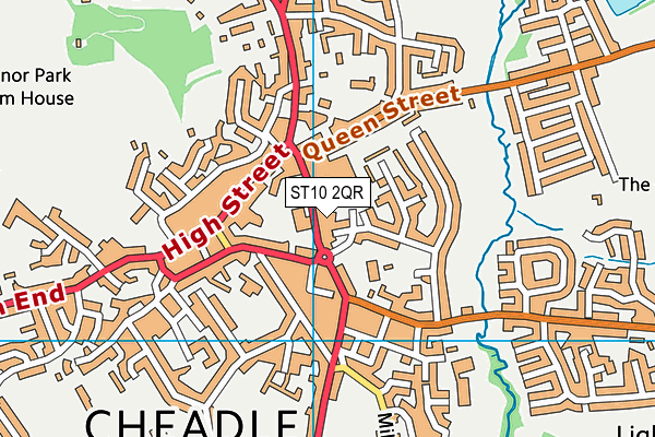 ST10 2QR map - OS VectorMap District (Ordnance Survey) ST10 2QR map - OS VectorMap District (Ordnance Survey)